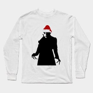 christmas santa claus vampire nosferatu Long Sleeve T-Shirt